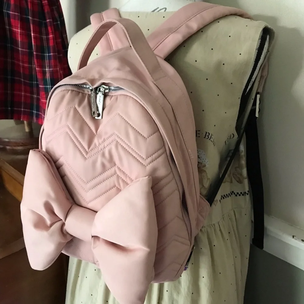 💋Betsy Johnson Pink Bow Backpack